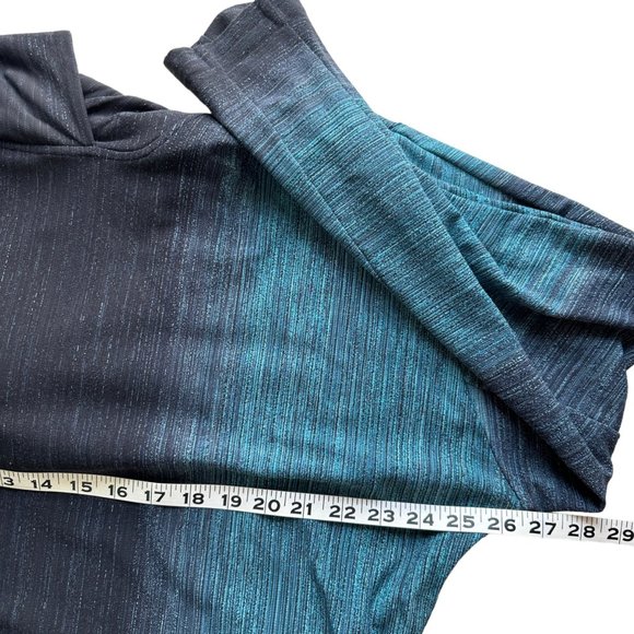 lululemon 8 Lab Varsa Blue Jacquard Stripe Crop Athletic Hoodie W3DDWS - Picture 6 of 9